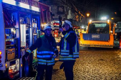 Haigerloch-Trillfingen: Zimmer eines Hauses in Vollbrand